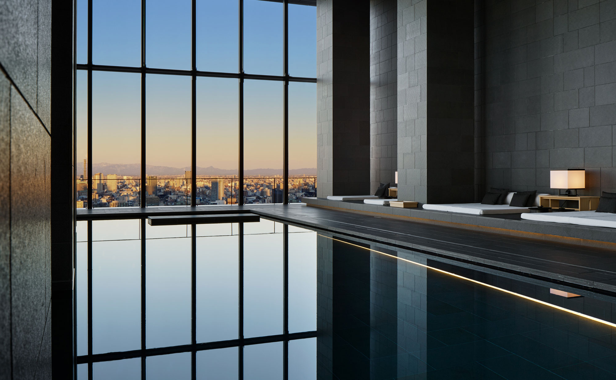 Aman Tokyo wellness and pool area