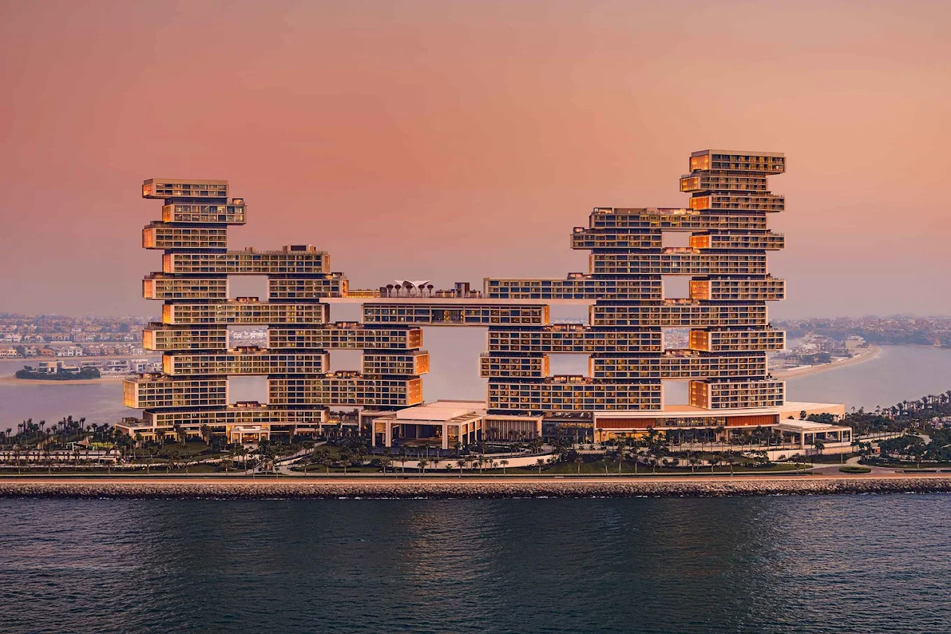 Atlantis The Royal exterior on the Palm in Dubai