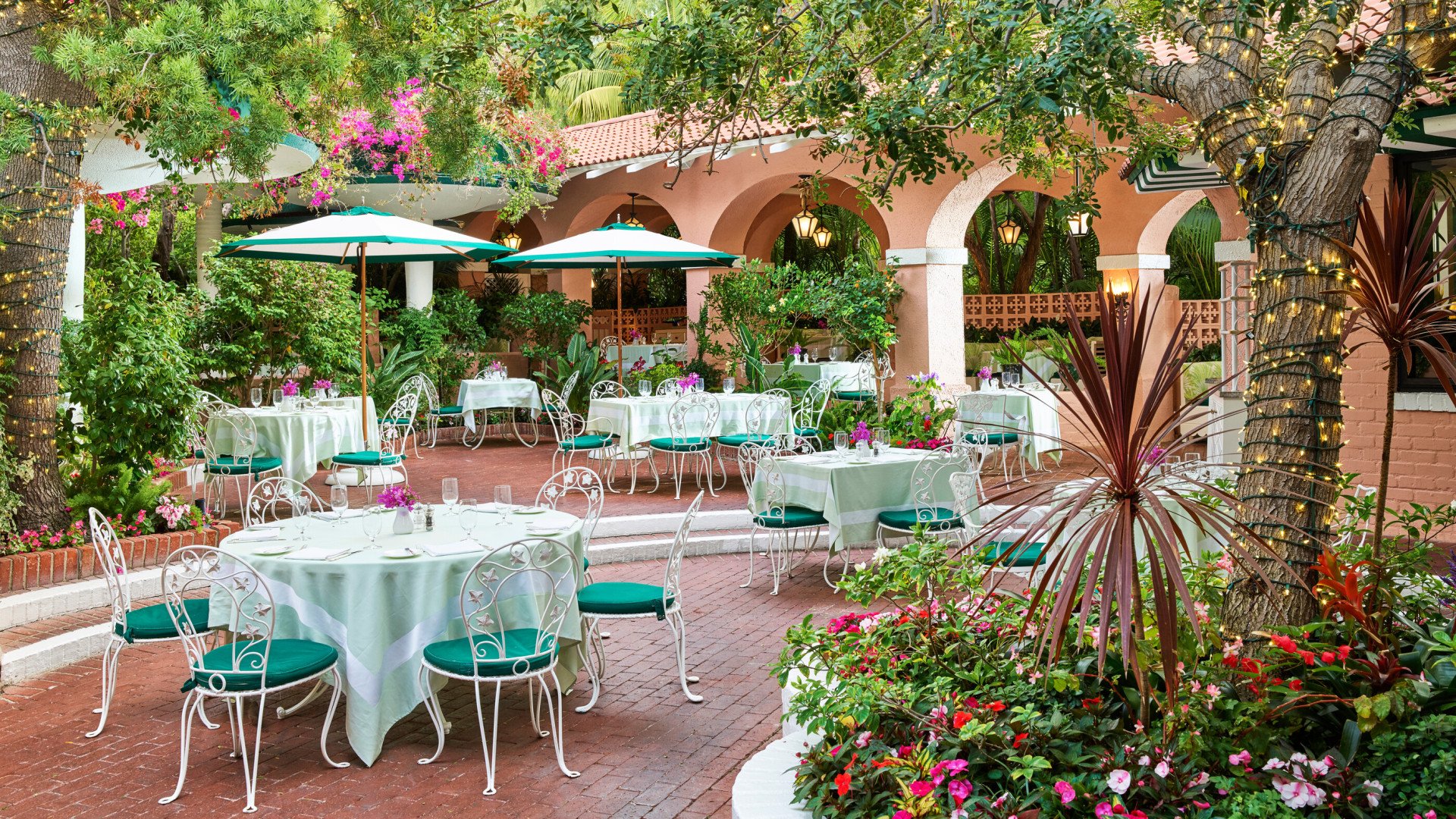 The Polo Lounge at The Beverly Hills Hotel