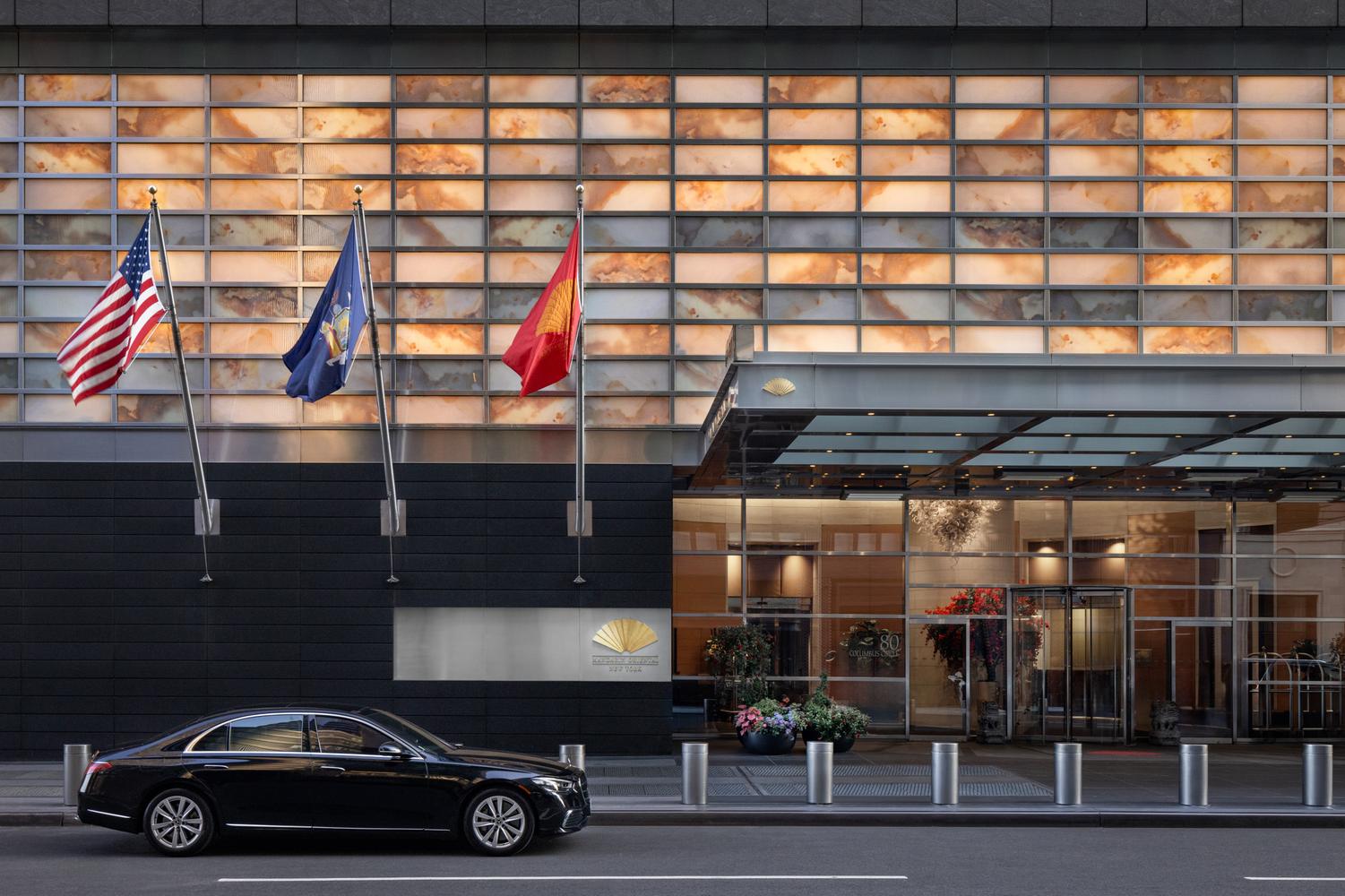 Mandarin Oriental New York exterior at Columbus Circle