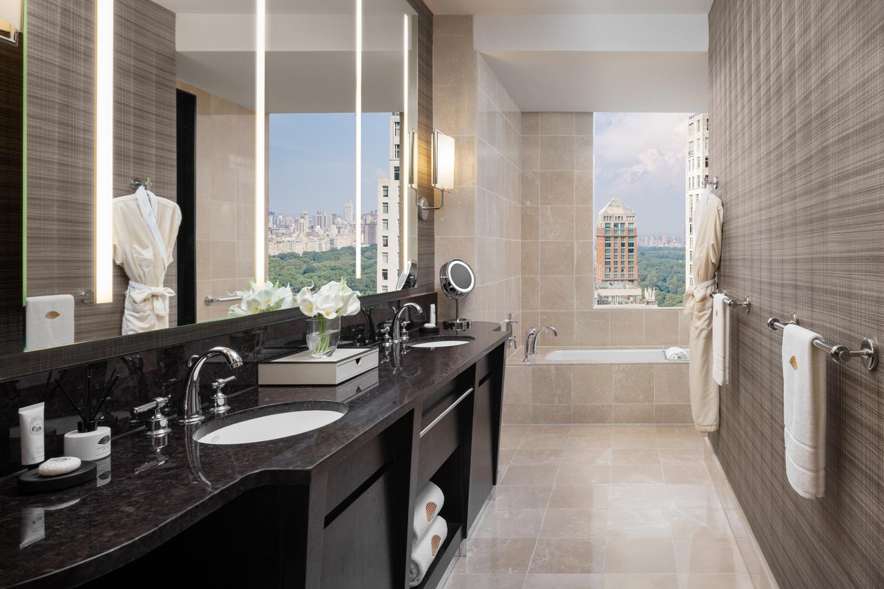 Guest room at Mandarin Oriental New York with park view