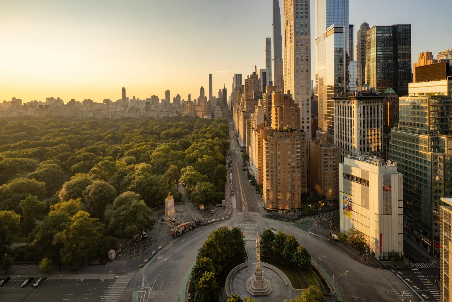 View over Central Park from Mandarin Oriental New York