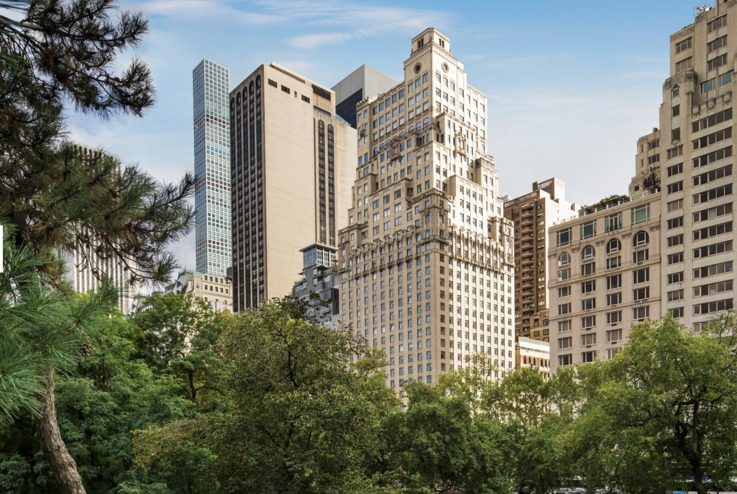 View of The Ritz-Carlton New York Central Park from the park