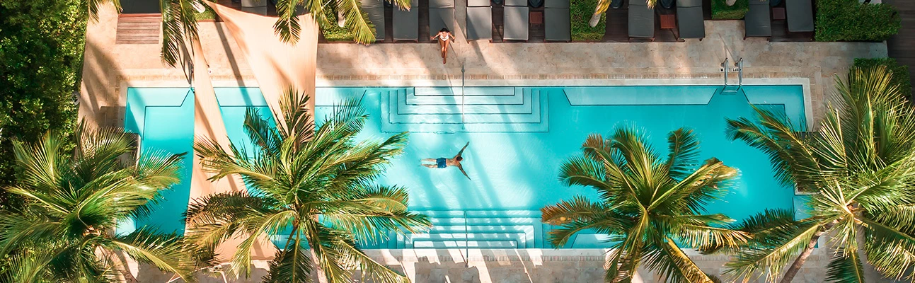 The Setai Miami Beach pool view
