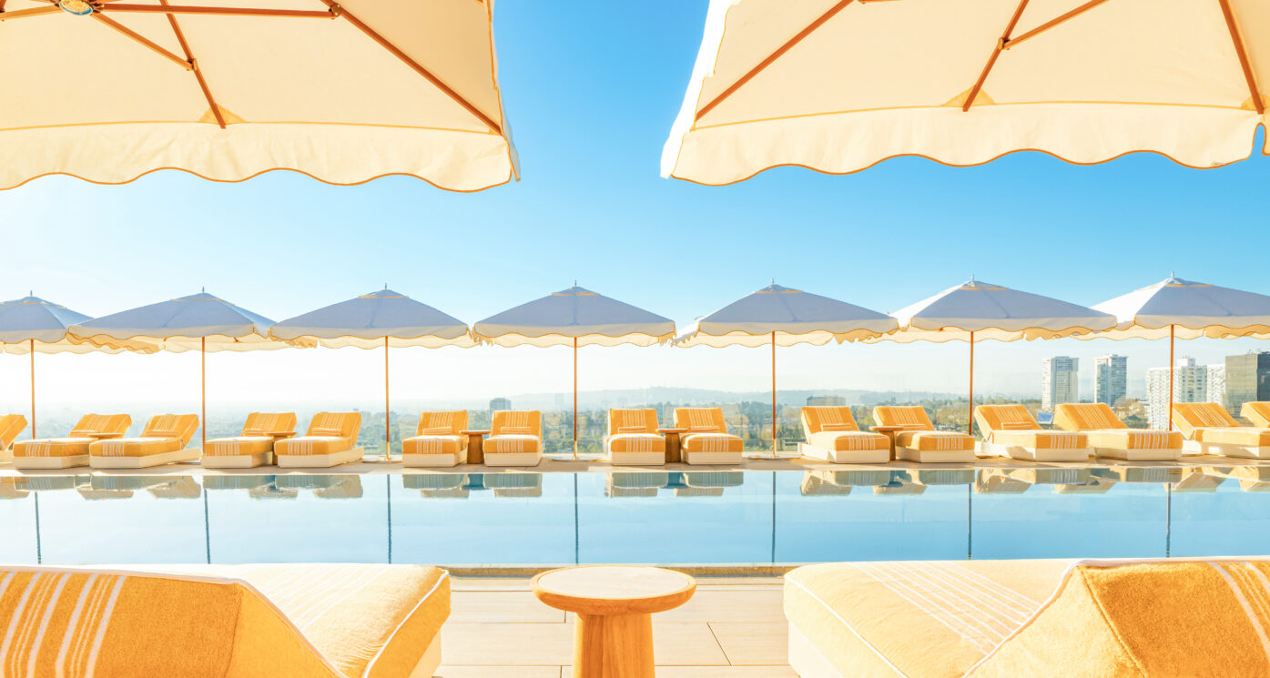 Waldorf Astoria Beverly Hills rooftop pool