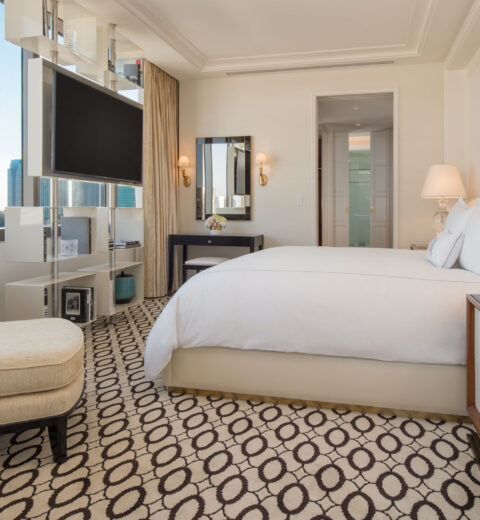 Guest room at Waldorf Astoria Beverly Hills